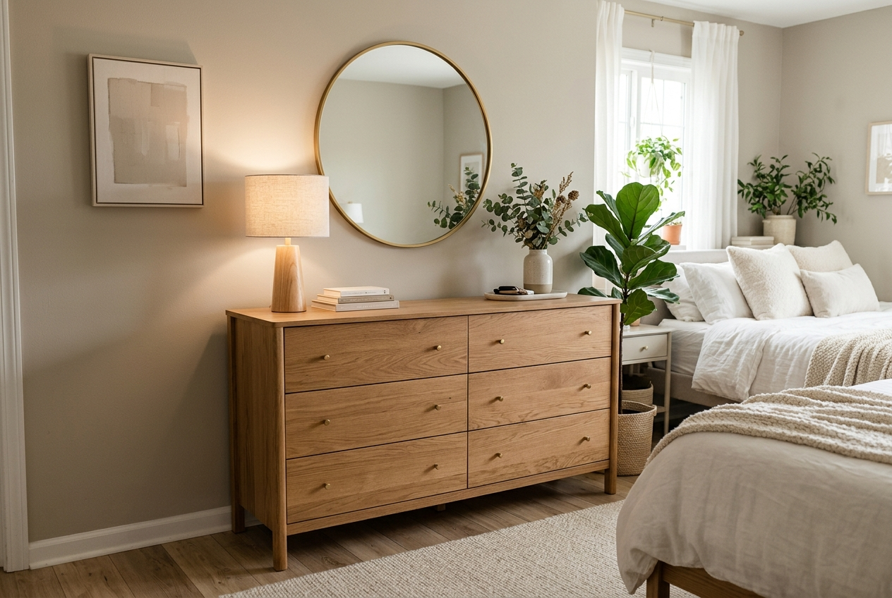 Quenzia 6-Drawer Double Dresser with Wide Storage Top - Image 3