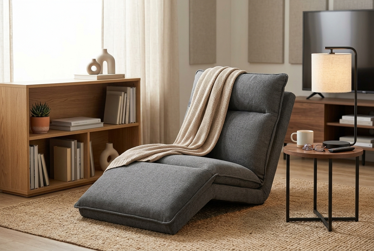 Quenzia Adjustable Floor Lounge Chair with 5 Reclining Positions - Image 3