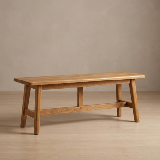 Quenzia Solid Wood Dining Bench for Kitchen and Dining Room