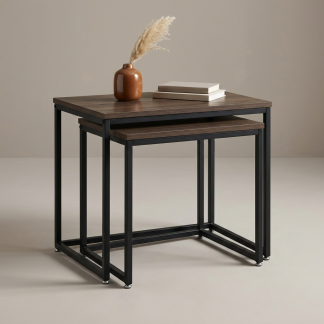 Quenzia Rectangular Nesting End Tables Set of 2 for Living Room