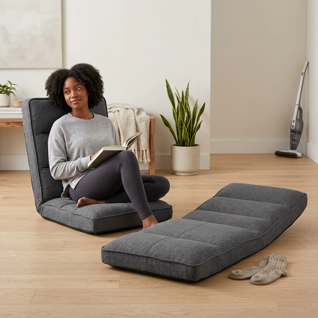 Quenzia Adjustable Floor Lounge Chair with 5 Reclining Positions - Image 4